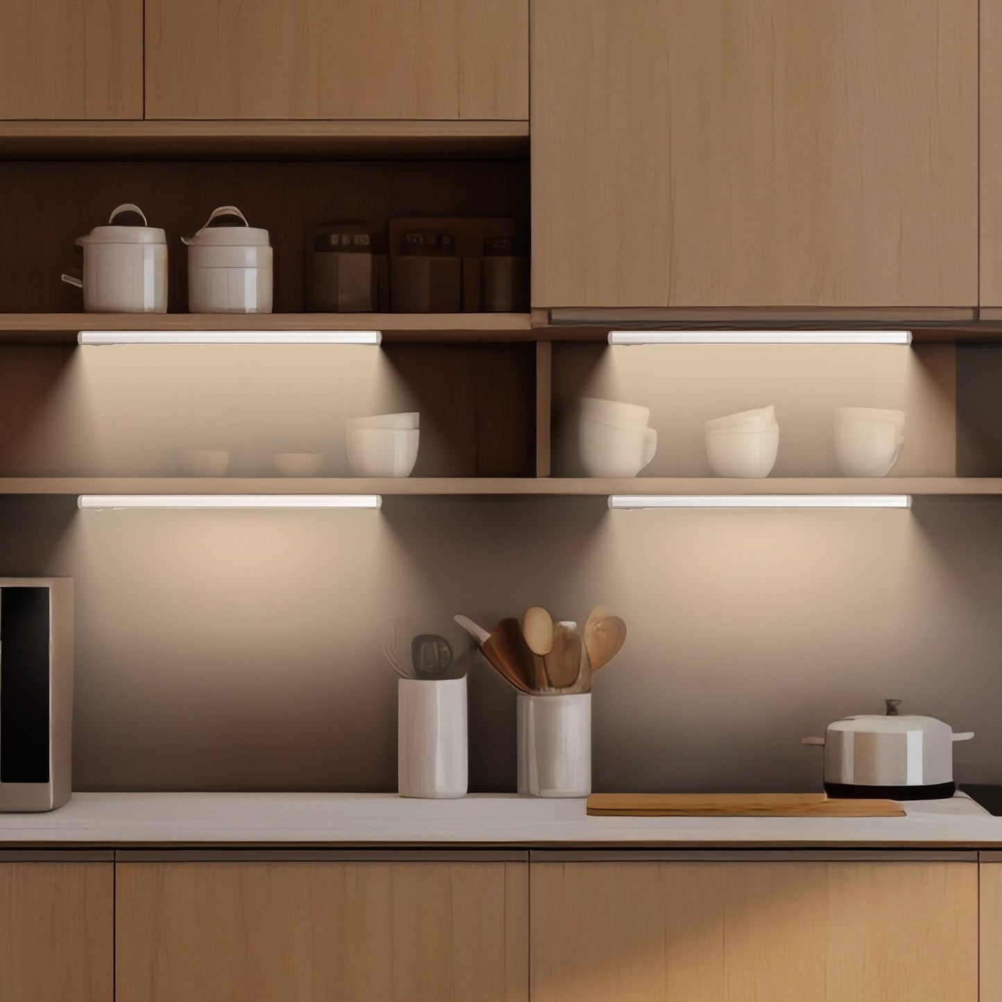 1700 MAH Battery Operated Under Cabinet 2 PCS 40 LED Motion Sensor Lights |Energy Saving