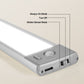1700 MAH Battery Operated Under Cabinet 2 PCS 40 LED Motion Sensor Lights |Energy Saving