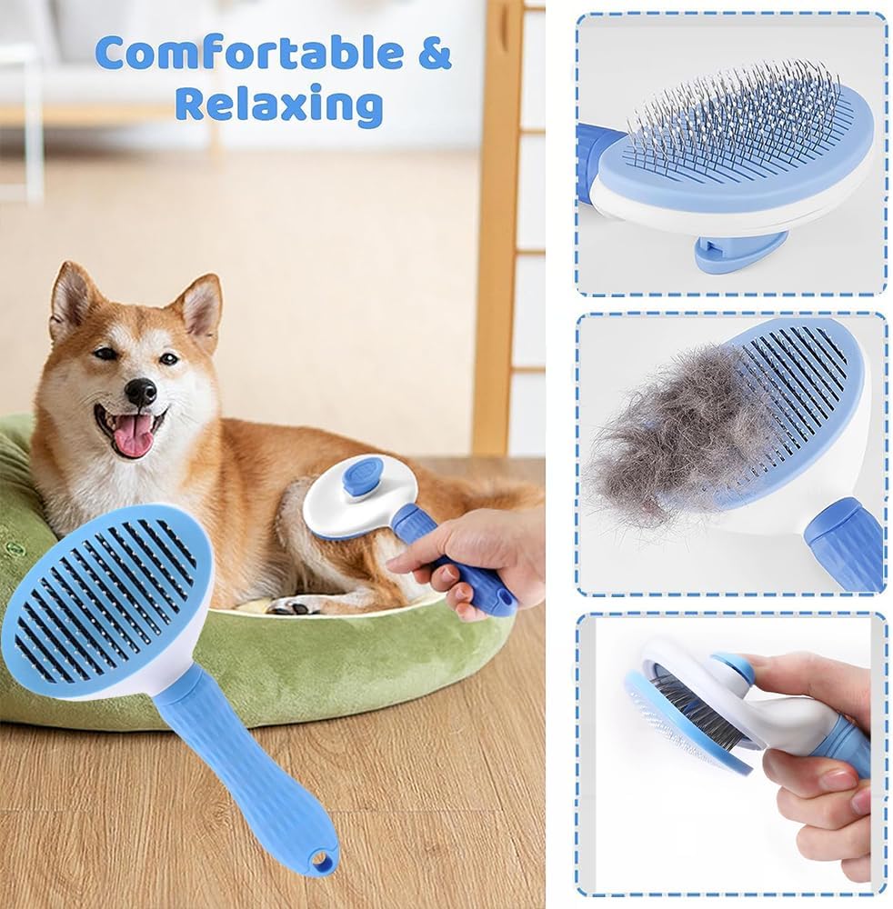 7-in-1 Pet Grooming Kit – Brush, Nail Clippers & Flea Comb for Dogs & Cats