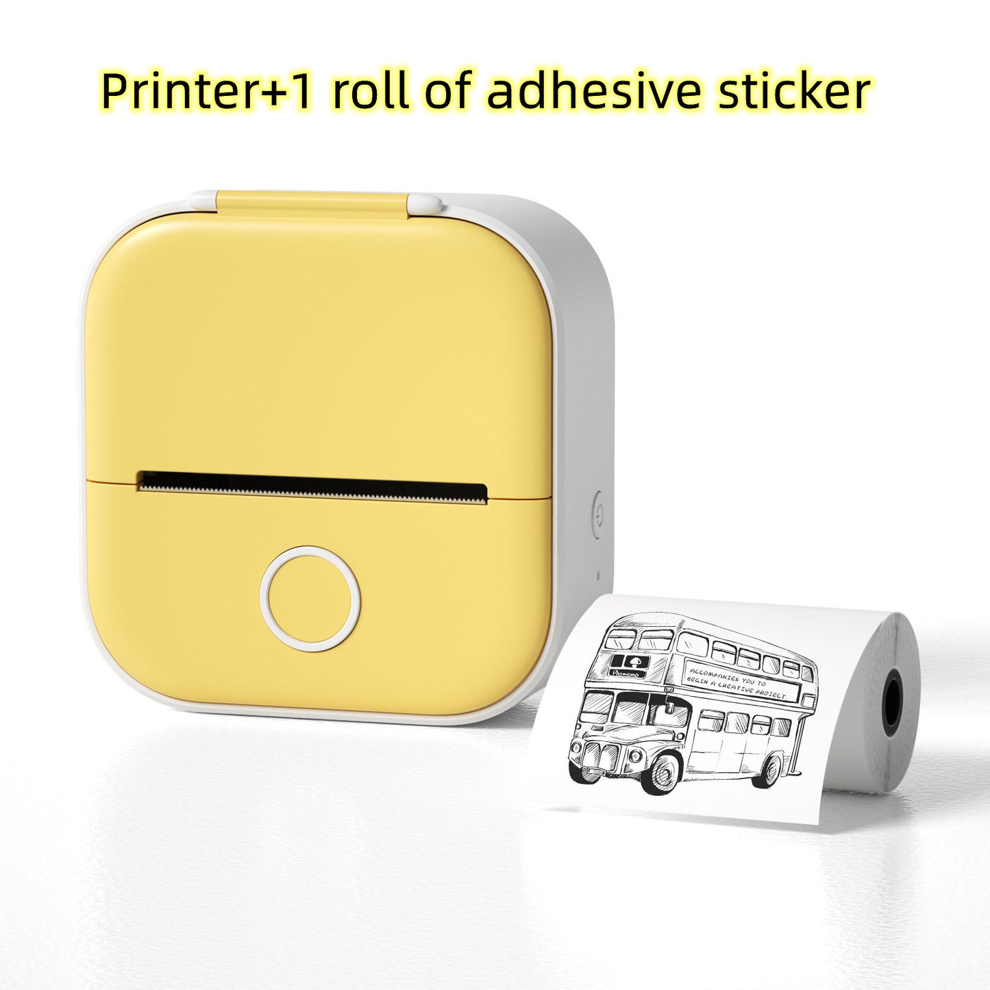Portable Mini Thermal Label Printer – Bluetooth Inkless Pocket Printer